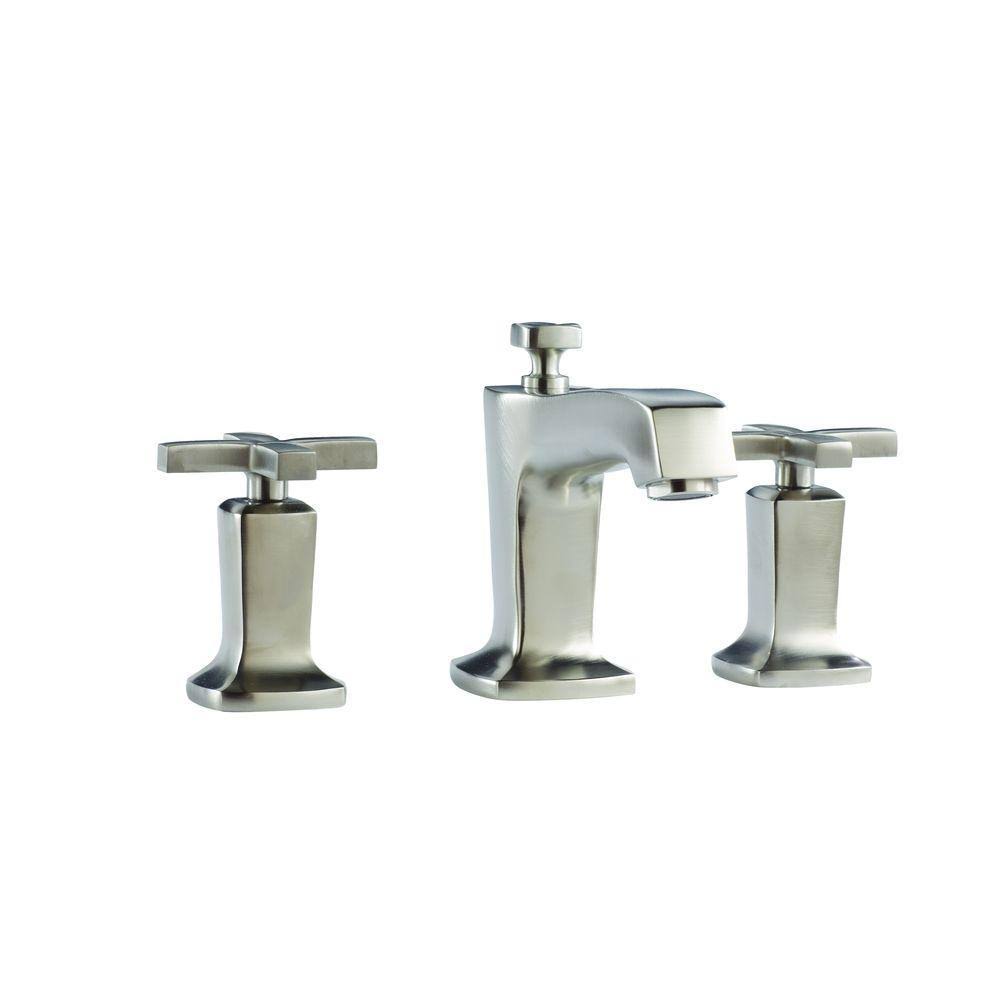 Vibrant Brushed Nickel Widespread Bathroom Faucet O905