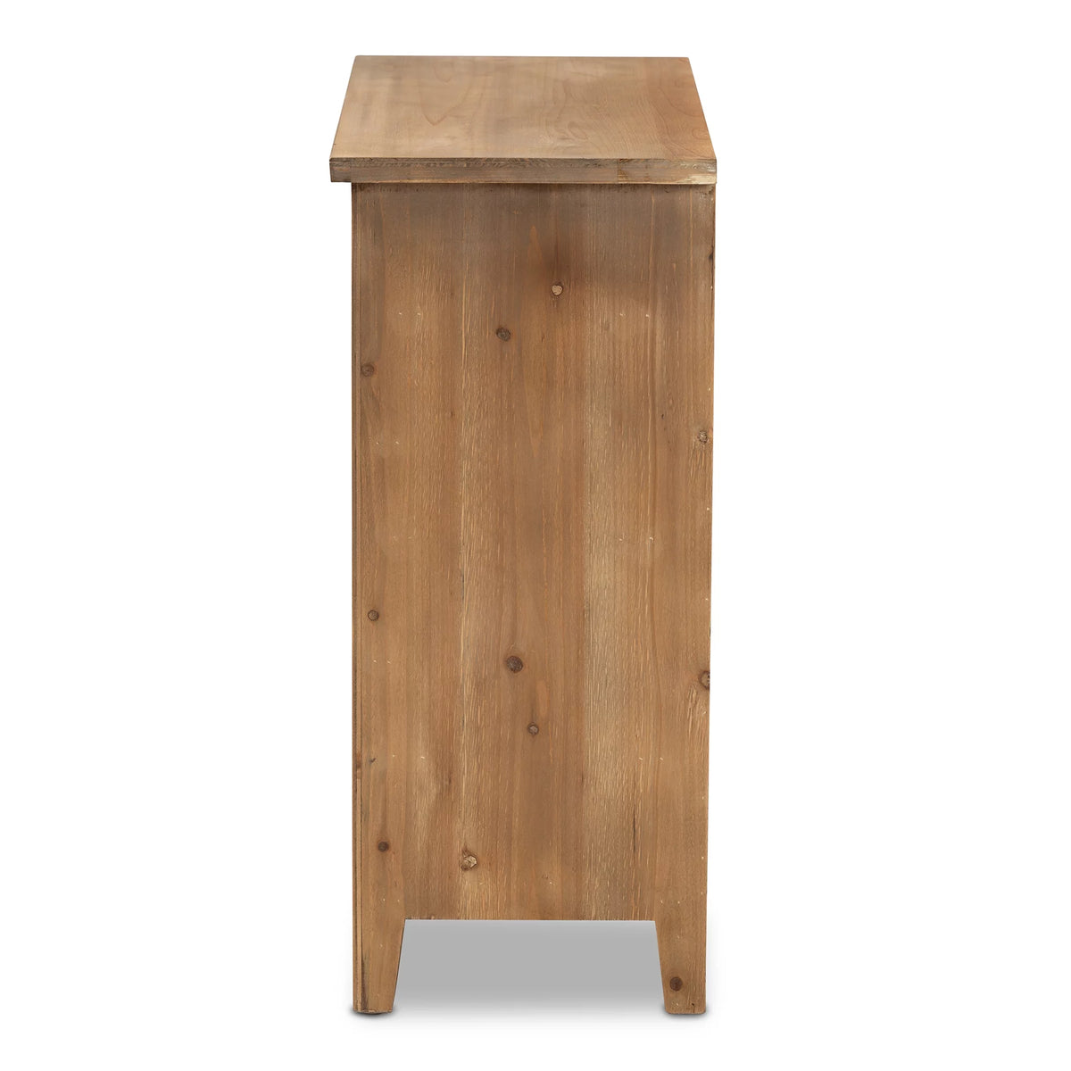 Medium Oak 3-Drawer Wood Chest T19110