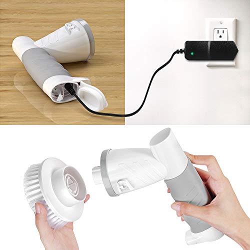 Electric Spin Scrubber with 4 Replaceable Brush Heads A818640
