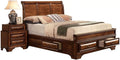 Brown Cherry 3Pcs King Bedroom Set I568