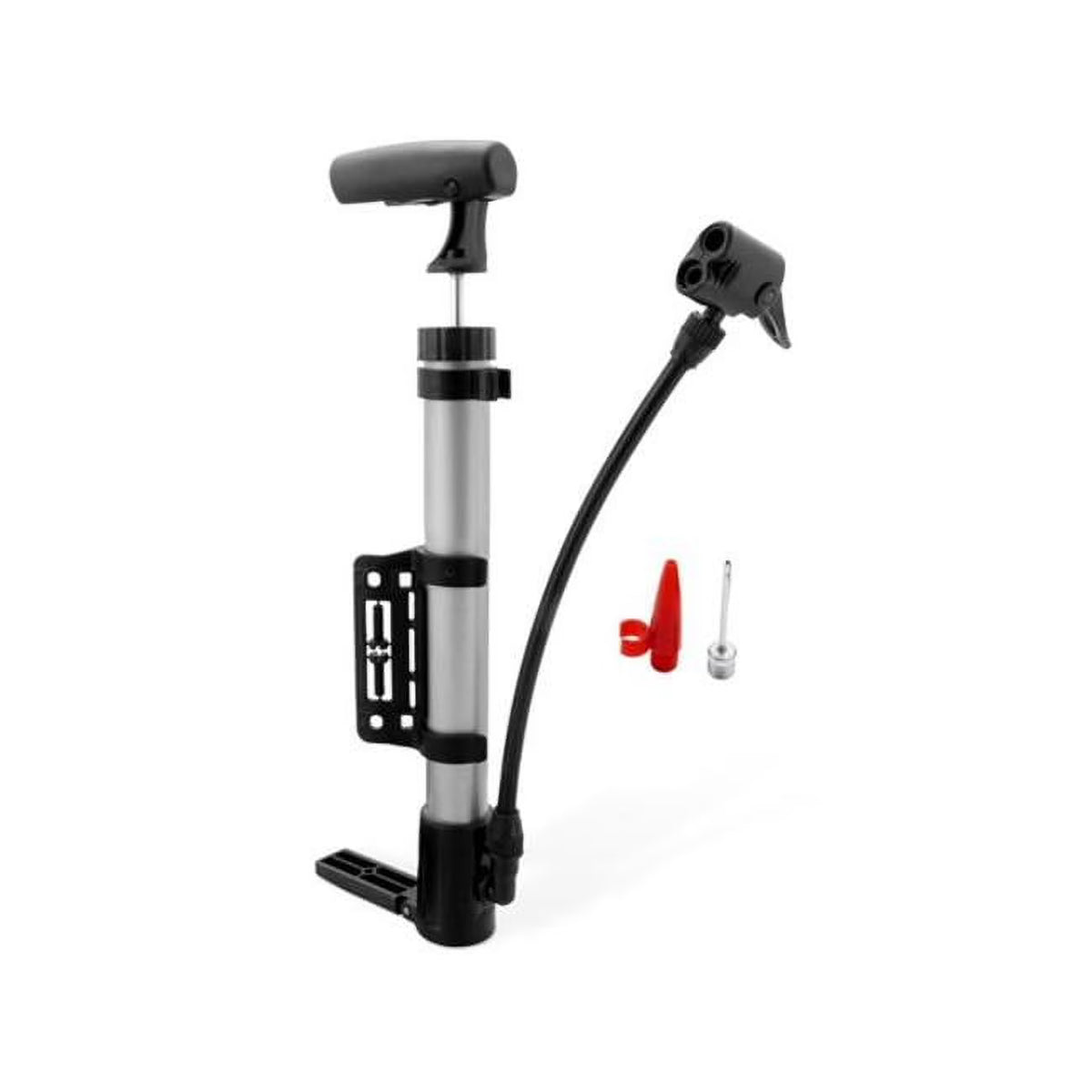 Mini Bike Pump Portable Bicycle Tire Inflator Ball Air Pump with Mount Frame R13917
