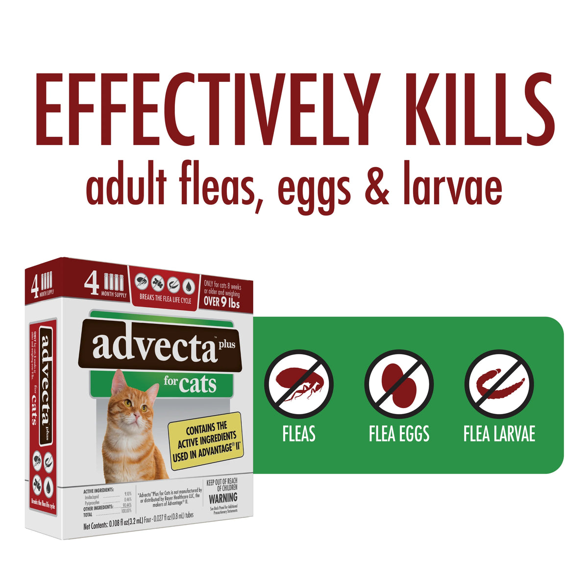 Flea Protection for Large Cats, 4 Count T1679