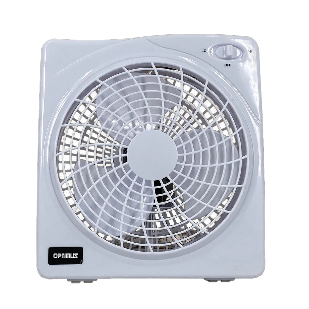 10" Electric Box Fan White X3139