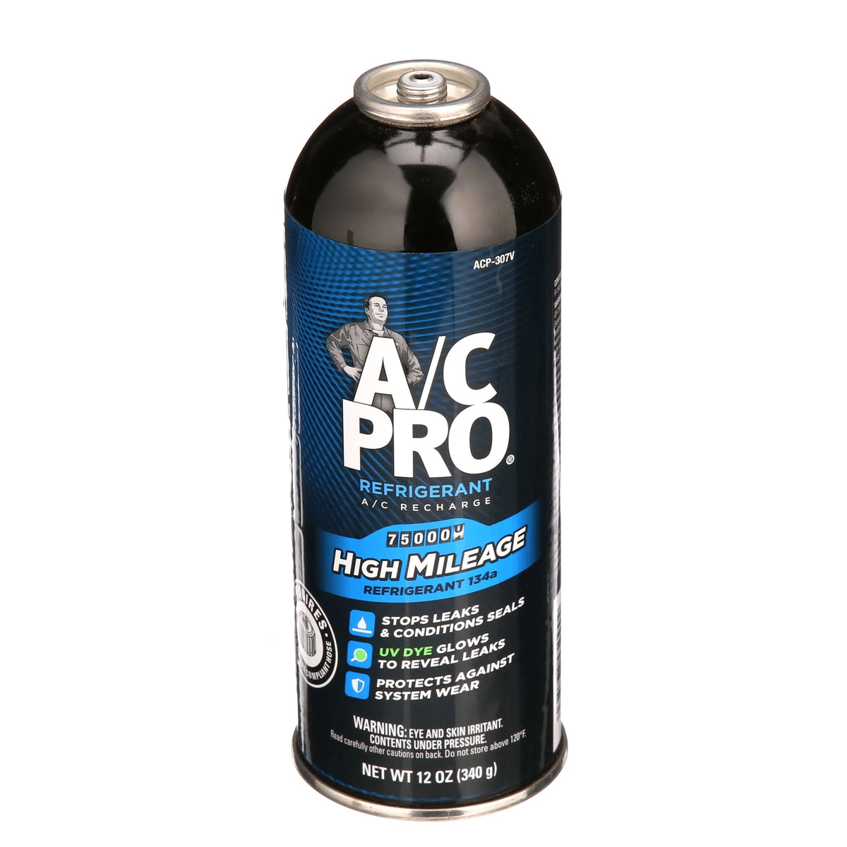 High Mileage R-134a Auto Air Conditioner Refrigerant 12oz J4544