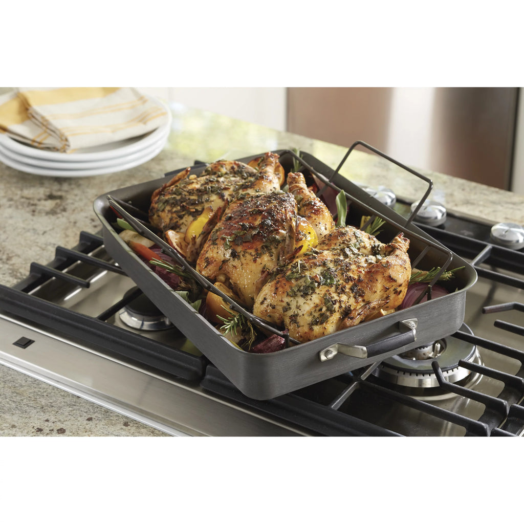 Hard-anodized Nonstick 16-Inch Roaster with Rack N290591
