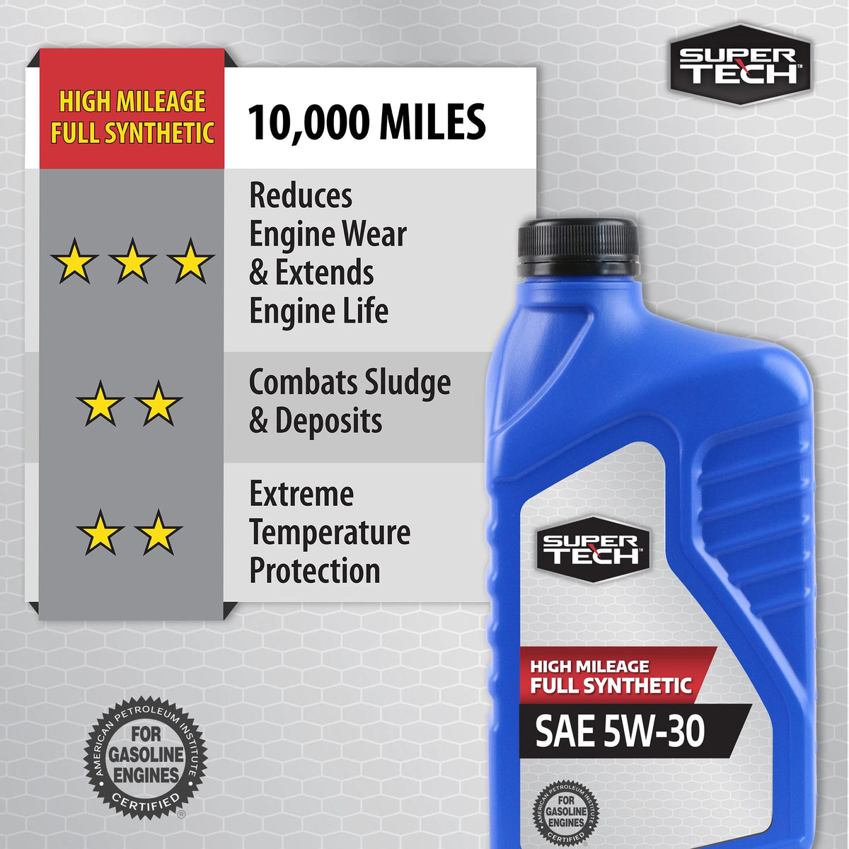 5W-30 Full Synthetic Motor Oil, 1 Quart H545