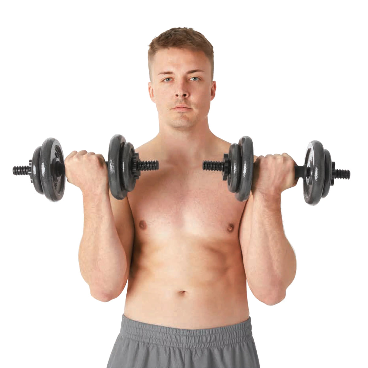40lb Adjustable Cast Iron Dumbbell Set J1418
