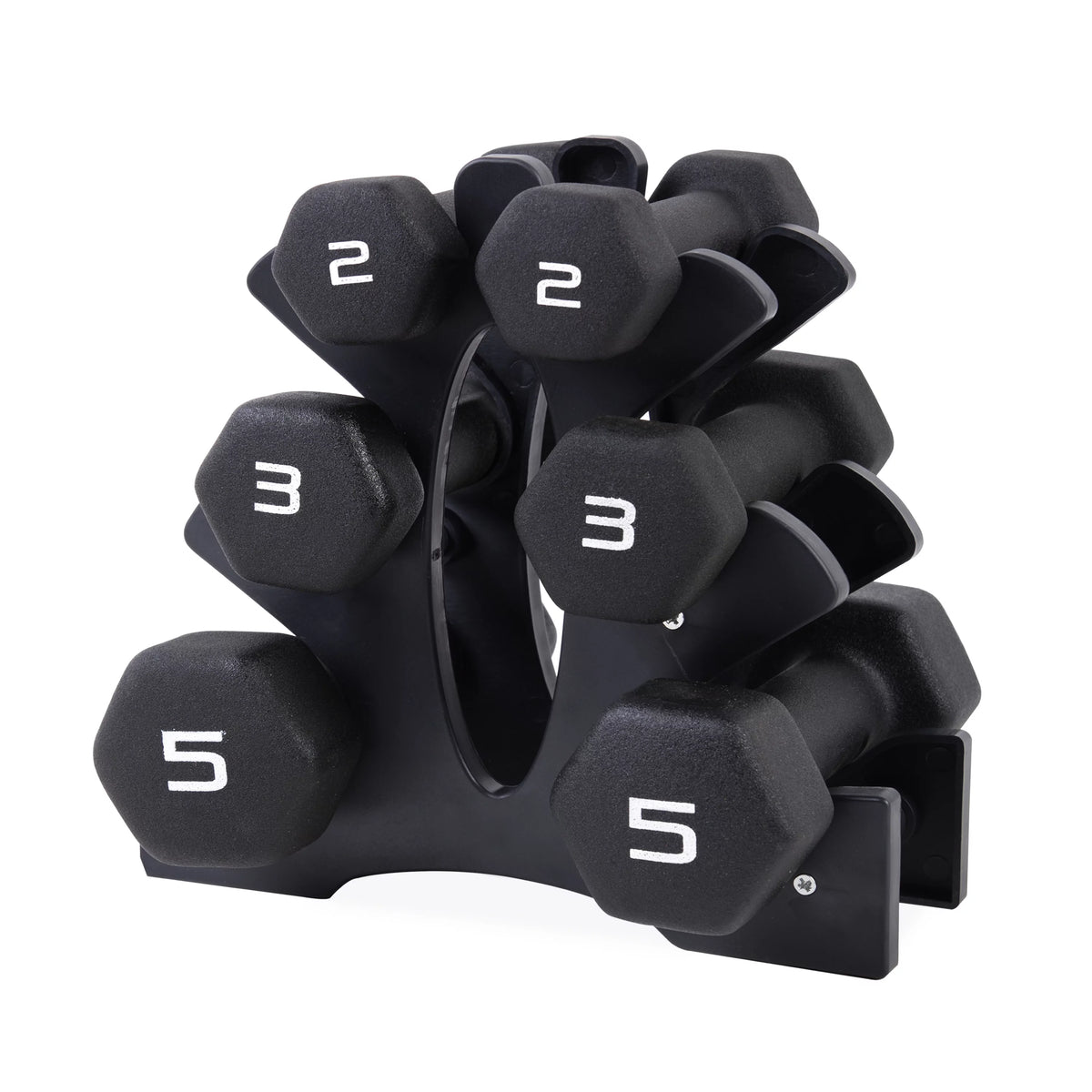 20lb Neoprene Dumbbell Set with Rack X60505